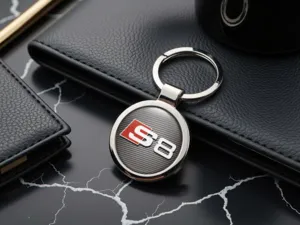 Custom Made Keyring Logo Premium Design